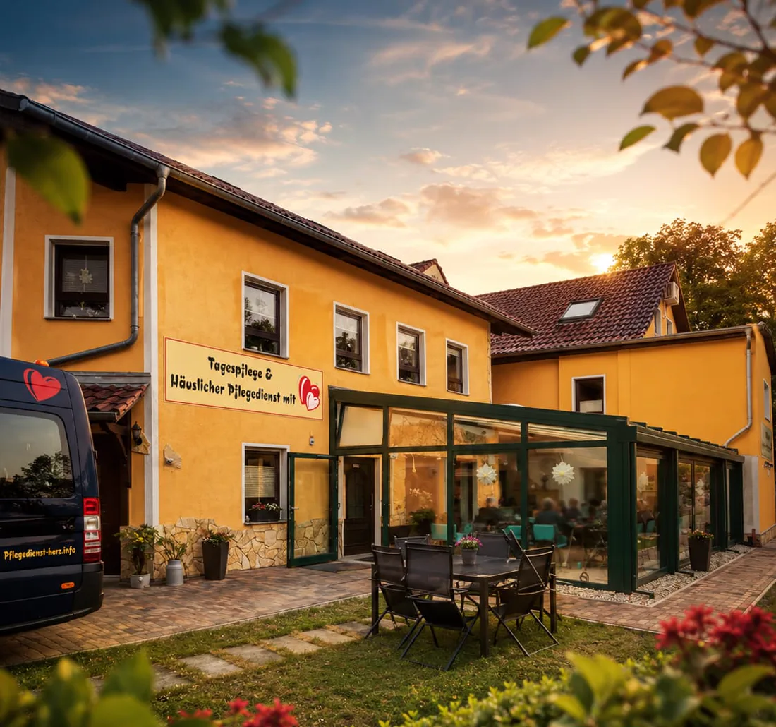 Gebäude der Tagespflege und des Häuslichen Pflegedienstes mit Herz in Mittenwalde